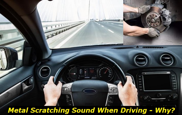 metal scratching sound when driving car